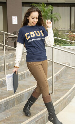 CSUF College of Communications Tee - Navy - 3